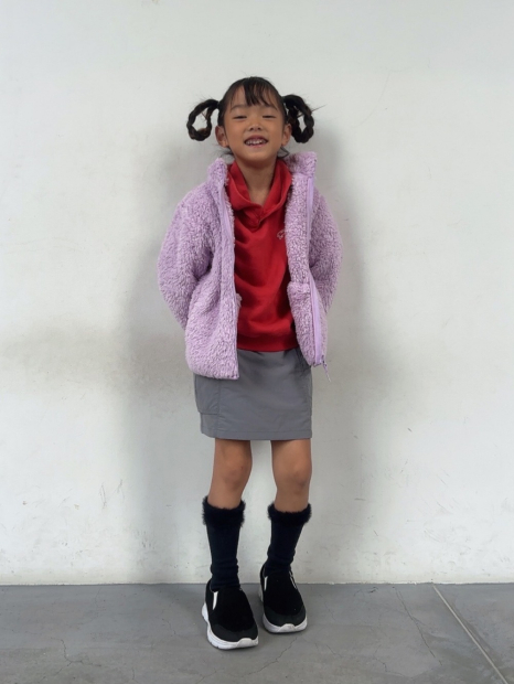 Детская мягкая куртка UNIQLO из искусственного меха 1159856884 (Сиреневый 13) на рост 155-165 см