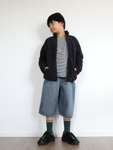 Детская флисовая куртка UNIQLO кофта 1159858550 (Черный 13) на рост 155-165 см