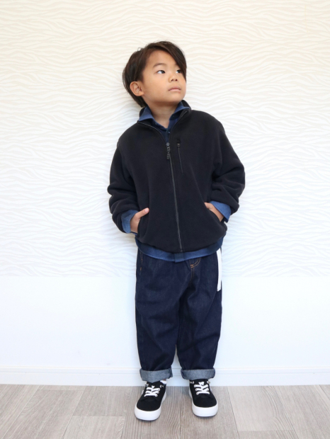 Детская флисовая куртка UNIQLO кофта 1159858550 (Черный 13) на рост 155-165 см