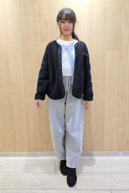 Дитяча куртка з екомеха UNIQLO з флісом усередині 1159859094 (Чорний 11-12) на зріст 145-155 см