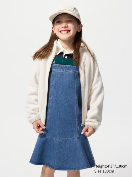 Детская флисовая куртка UNIQLO кофта 1159860481 (Молочный 135-145) на рост 135-145 см