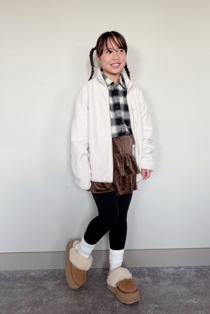 Детская флисовая куртка UNIQLO кофта 1159860481 (Молочный 135-145) на рост 135-145 см