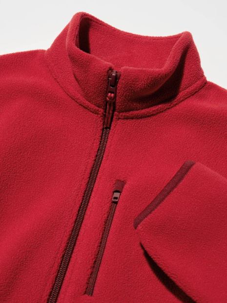 Дитяча флісова куртка UNIQLO кофта 1159860521 (Червоний 115-125) на зріст 115-125 см