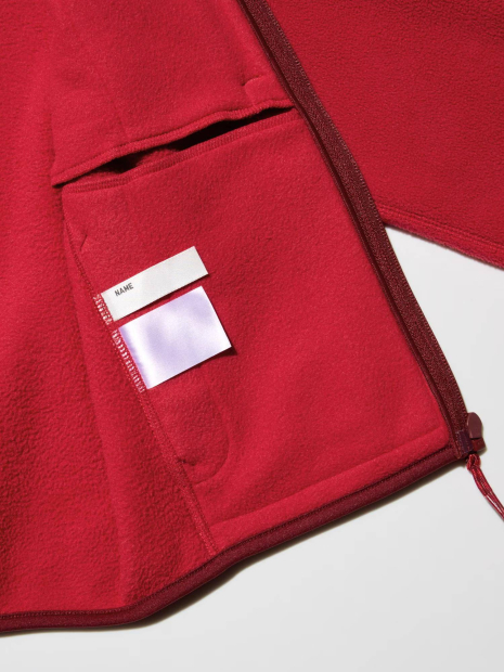 Дитяча флісова куртка UNIQLO кофта 1159860521 (Червоний 115-125) на зріст 115-125 см
