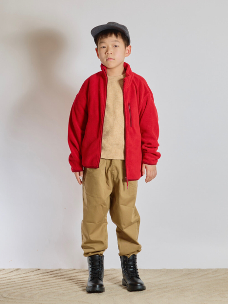 Дитяча флісова куртка UNIQLO кофта 1159860521 (Червоний 115-125) на зріст 115-125 см