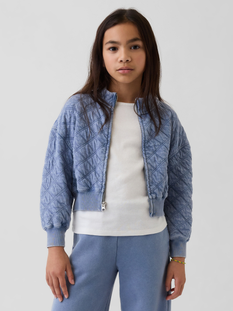 Легкая детская стеганая куртка GAP 1161378694 (Голубой XL) на рост 150 см