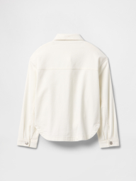 Джинсовая куртка-рубашка для девочки GAP 1159848155 (Белый XL)