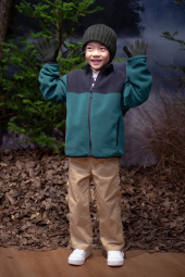 Детская флисовая куртка UNIQLO 1159858179 (Зеленый 11-12) на рост 145-155 см