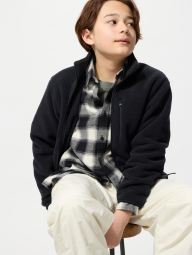 Детская флисовая куртка UNIQLO кофта 1159858551 (Черный 11-12) на рост 145-155 см