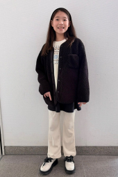 Дитяча куртка з екомеха UNIQLO з флісом усередині 1159859094 (Чорний 11-12) на зріст 145-155 см