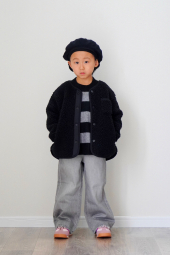 Дитяча куртка з екомеха UNIQLO з флісом усередині 1159859094 (Чорний 11-12) на зріст 145-155 см