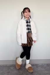 Детская флисовая куртка UNIQLO кофта 1159860481 (Молочный 135-145) на рост 135-145 см