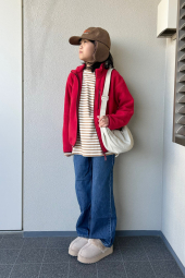 Дитяча флісова куртка UNIQLO кофта 1159860521 (Червоний 115-125) на зріст 115-125 см