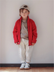 Дитяча флісова куртка UNIQLO кофта 1159860521 (Червоний 115-125) на зріст 115-125 см