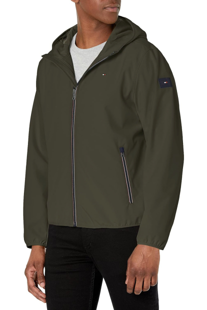 Чоловіча куртка Softshell Tommy Hilfiger з капюшоном 1161299412 (Зелений XXL)
