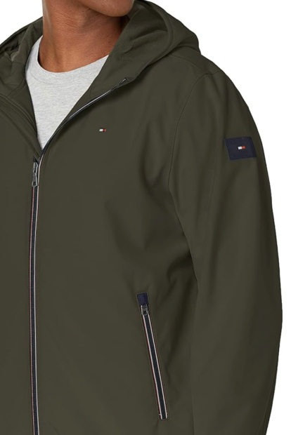 Мужская куртка Softshell Tommy Hilfiger с капюшоном 1161299412 (Зеленый XXL)