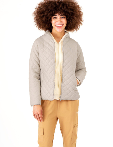 Стьобана куртка US Polo Assn 1159840794 (сіра XS)