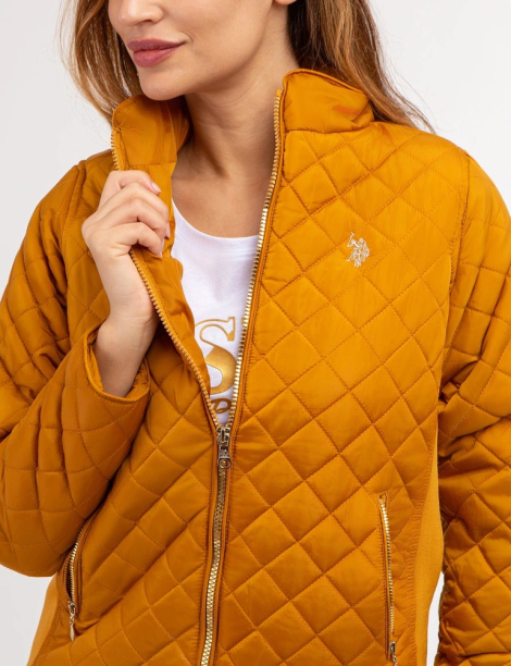 Стьобана куртка US Polo Assn 1159840796 (помаранчева XS)