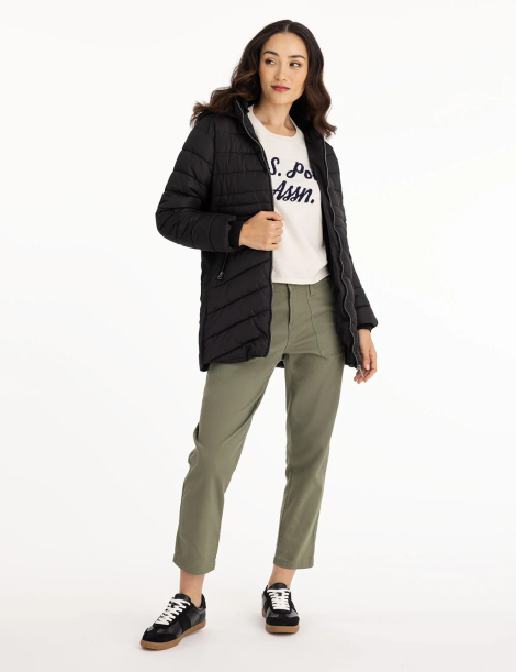 Женская куртка U.S. Polo Assn 1159840834 (Черный S)