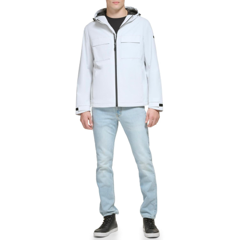 Мужская куртка DKNY с капюшоном 1159841168 (Серый L)