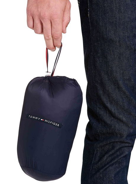 Чоловіча куртка Tommy Hilfiger пуховик на блискавці 1159841617 (Синій XXL)