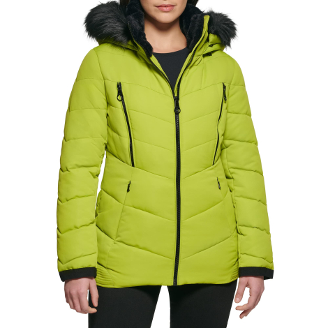 Теплая женская куртка Guess 1159841794 (Салатовый L)