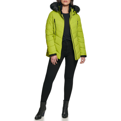 Теплая женская куртка Guess 1159841794 (Салатовый L)