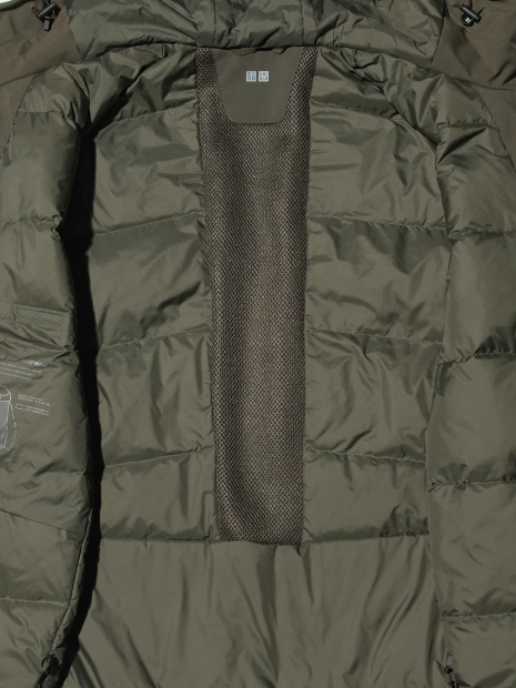 Куртка-пуховик UNIQLO з капюшоном 1159842490 (Зелений 3XL)