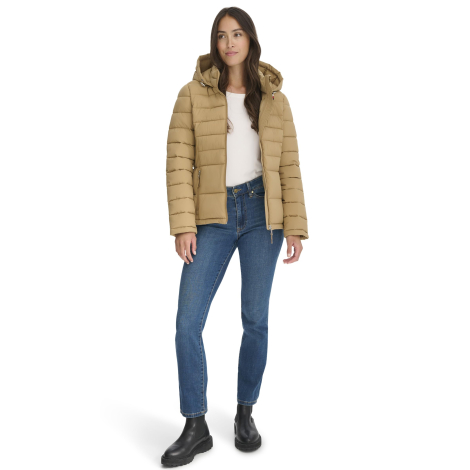 Женская стеганая куртка Tommy Hilfiger 1159843316 (Бежевый XL)