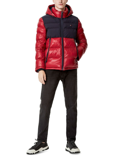 Мужская куртка Tommy Hilfiger с капюшоном 1159843961 (Красный XL)