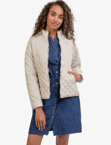 Стеганая куртка U.S. Polo Assn 1159845048 (Молочный L)