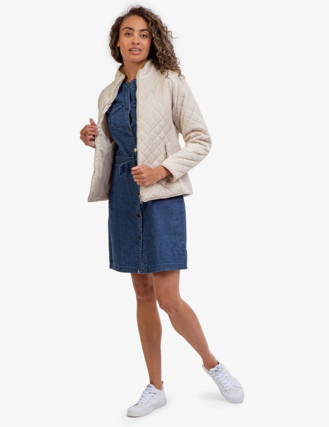Стеганая куртка U.S. Polo Assn 1159845048 (Молочный L)