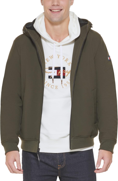Чоловіча куртка Tommy Hilfiger з підкладкою із шерпи 1159845993 (Оливковий XXL)