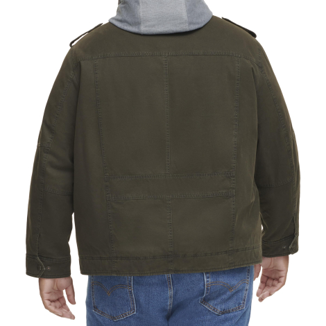 Мужская куртка с капюшоном Levi's 1159846651 (Оливковый 3XL)