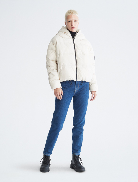 Женский короткий пуховик Calvin Klein 1159847535 (Белый 2X)