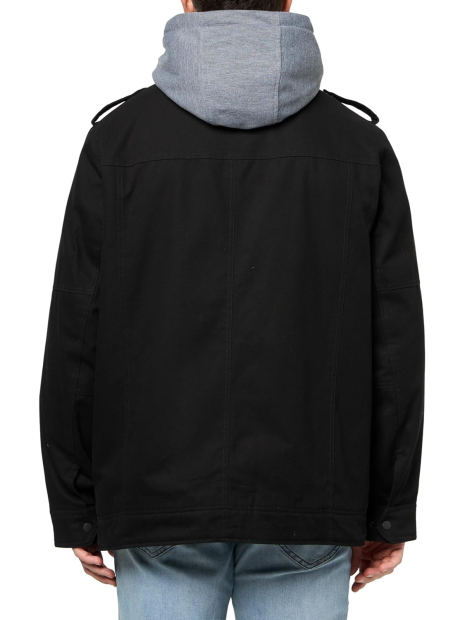 Мужская куртка с подкладкой из шерпы Levi's с капюшоном 1159848787 (Черный XXL)