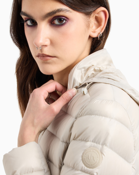 Женская куртка-пуховик Armani Exchange 1159848182 (Серый XL)