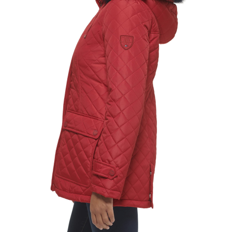 Стеганая куртка Tommy Hilfiger с капюшоном 1159848313 (Красный XS)