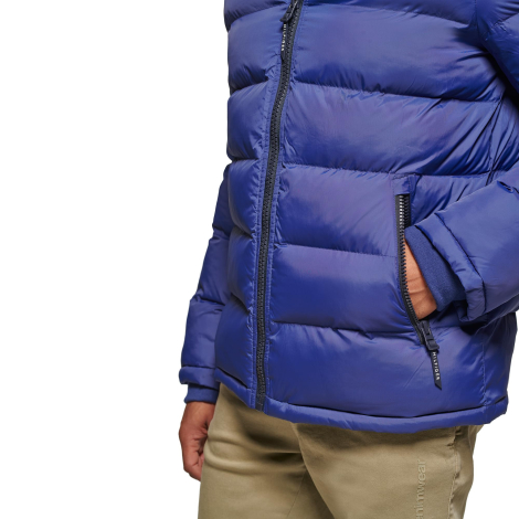 Чоловіча куртка Tommy Hilfiger пуховик з капюшоном 1159848534 (Синій XXL)