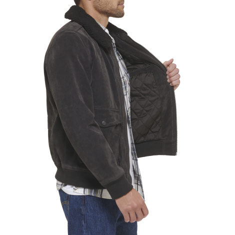 Чоловіча куртка з коміром із шерпи Levi's 1159850191 (Чорний L)