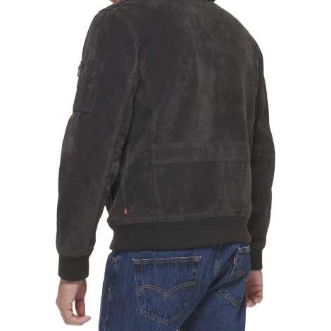 Чоловіча куртка з коміром із шерпи Levi's 1159850191 (Чорний L)