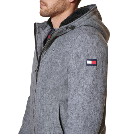 Мужская куртка Tommy Hilfiger с подкладкой из шерпы 1159851383 (Серый XXL)
