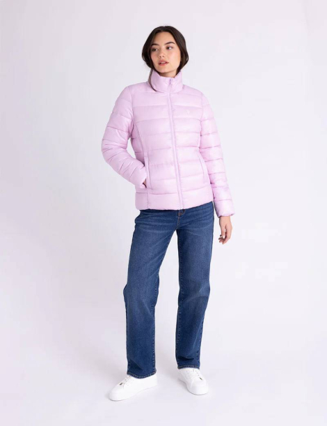 Жіноча куртка пуховик US Polo Assn 1159851765 (бузковий L)