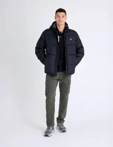 Мужская куртка U.S. Polo Assn 1159855403 (Черный M)