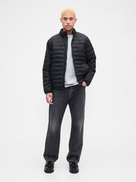 Мужская стеганая куртка GAP 1159853140 (Черный XL)