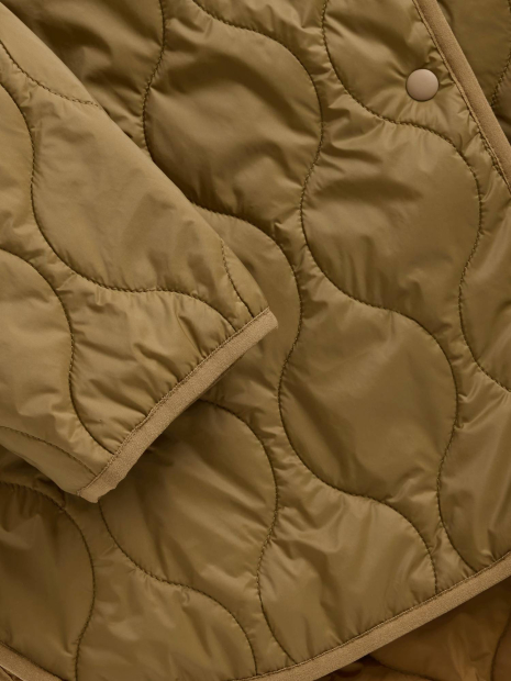 Женская стеганая куртка GAP на кнопках 1159854900 (Зеленый XL)