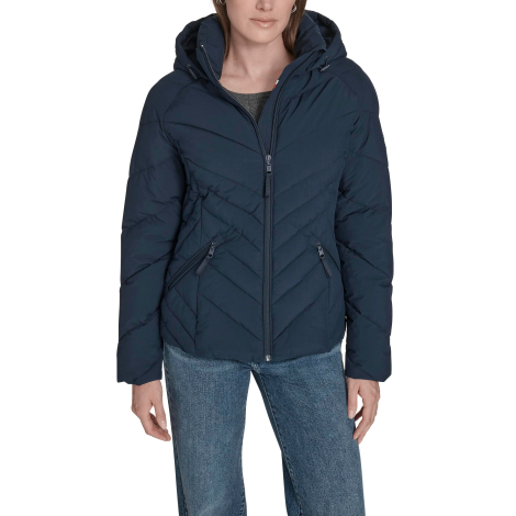 Жіноча стьобана куртка Tommy Hilfiger 1159856840 (Синій XL)