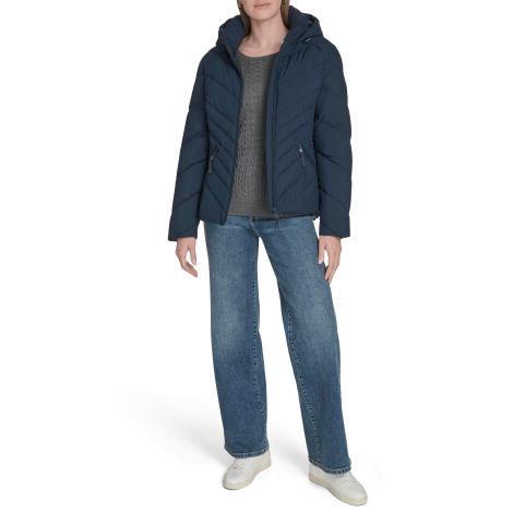Жіноча стьобана куртка Tommy Hilfiger 1159856840 (Синій XL)