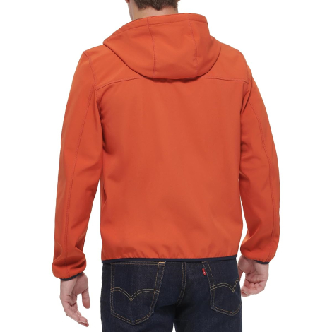 Чоловіча куртка непромокальна Levi's з капюшоном 1159856868 (Помаранчевий XL)