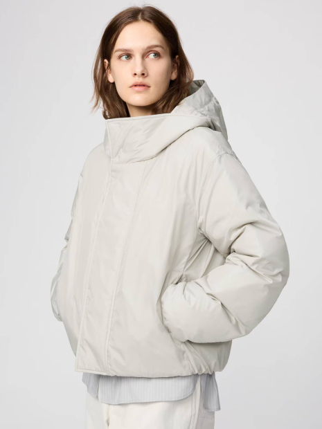 Куртка парку UNIQLO PUFFERTECH 1159858402 (Сірий M)